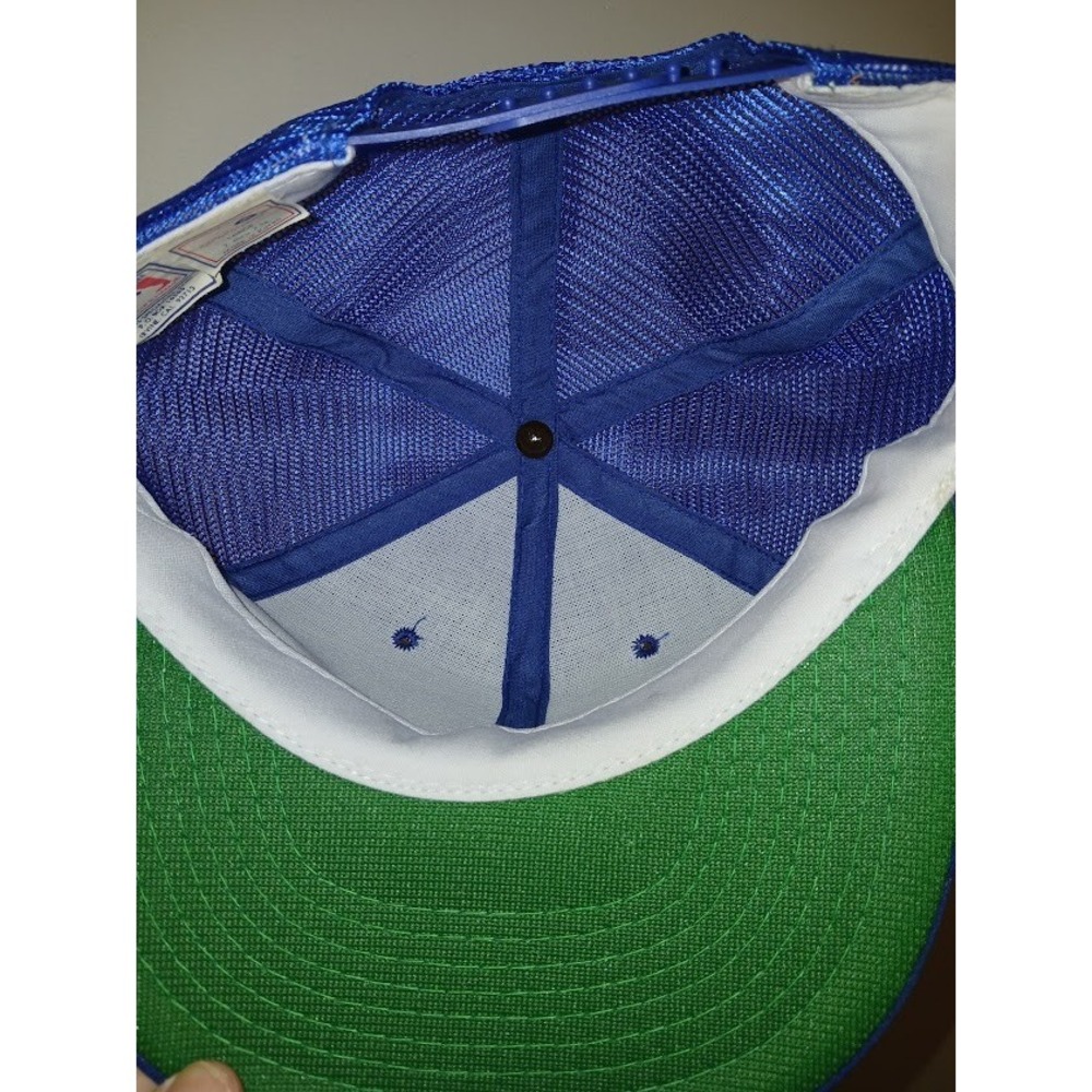 VTG Atlanta Braves Sports Specialties Hat Cap Snapback Mens Large Blue Trucker - Picture 5 of 6